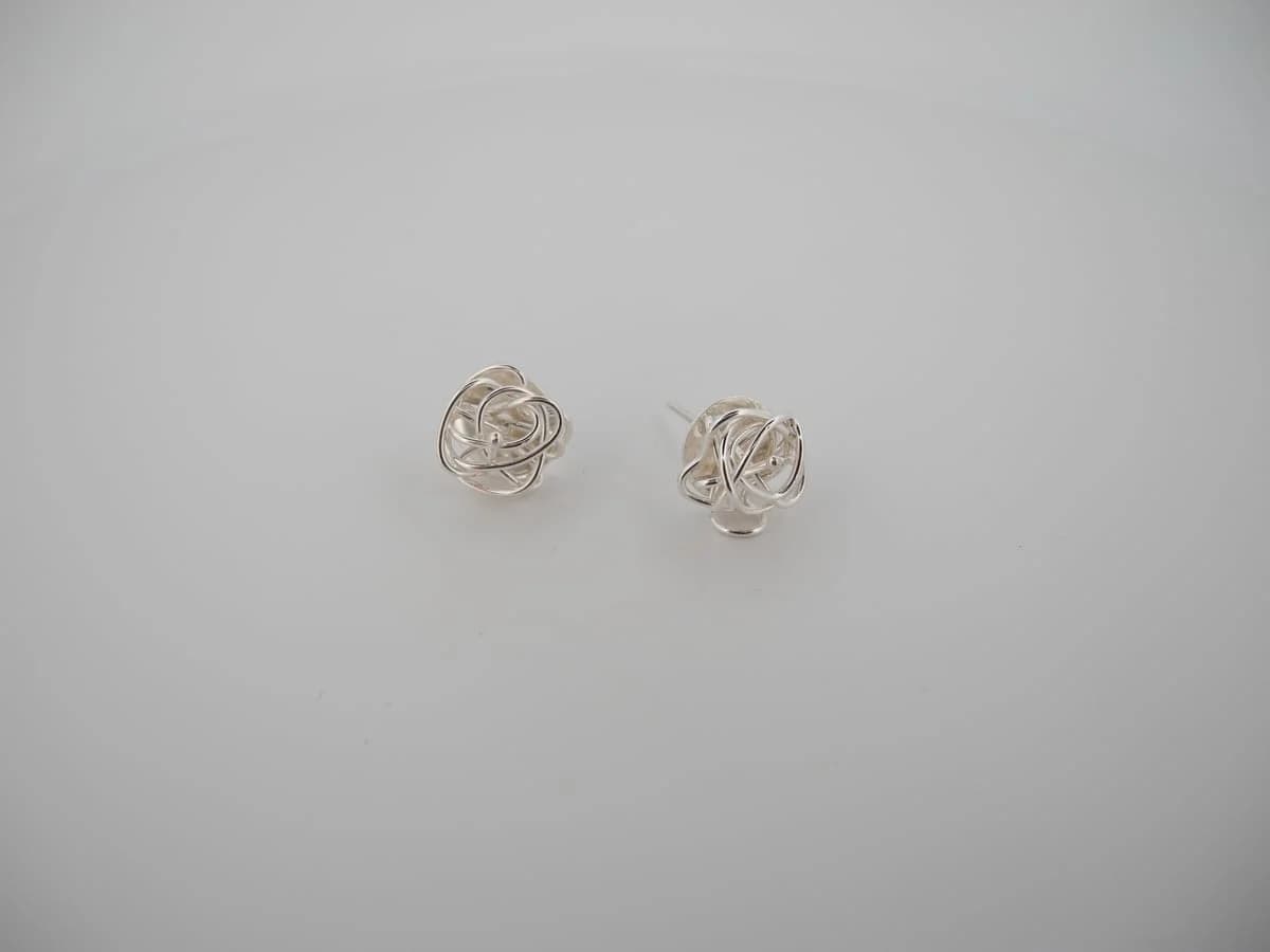 Boucles d’oreilles nid en fil 1